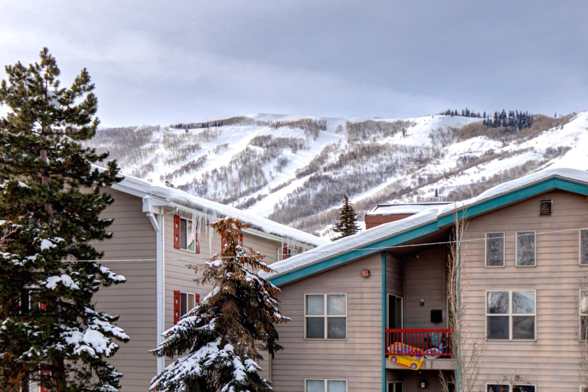 Enjoy alpine views and crisp air just steps from the slopes and lifts.