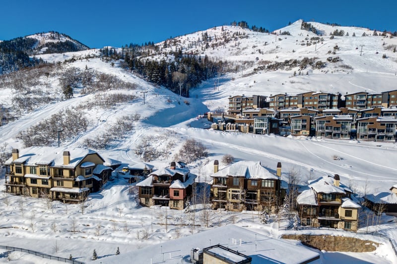 Elevated views of the slopes and lift lines. Your access to Park City starts here.