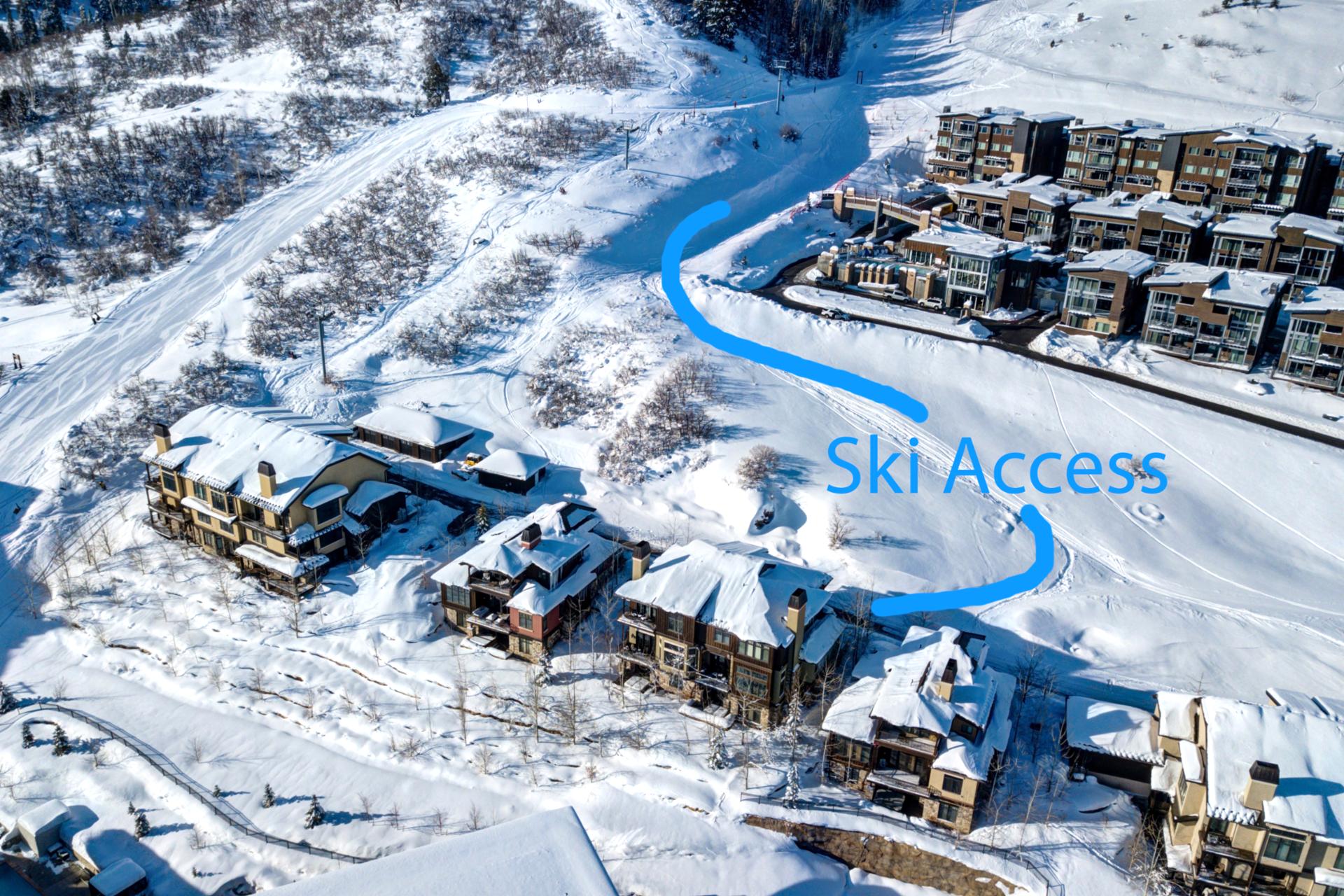 Ski-in/ski-out access makes hitting the slopes from your front door effortless at this Canyon Village townhome.